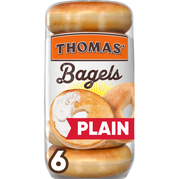 Thomas' Plain Bagels 6 Each