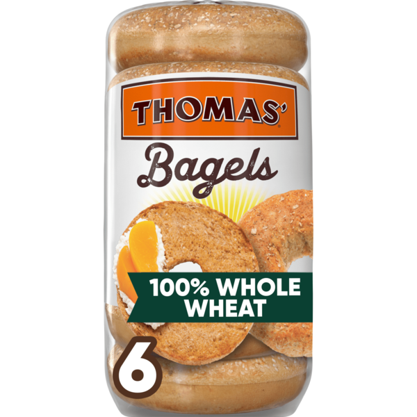 Thomas' Whole Wheat Bagels 6 Each