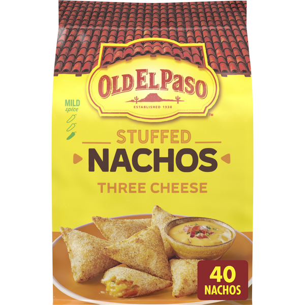 Three Cheese Mild Stuffed Nachos 17 Oz Three Cheese Mild Stuffed Nachos 17 Oz
