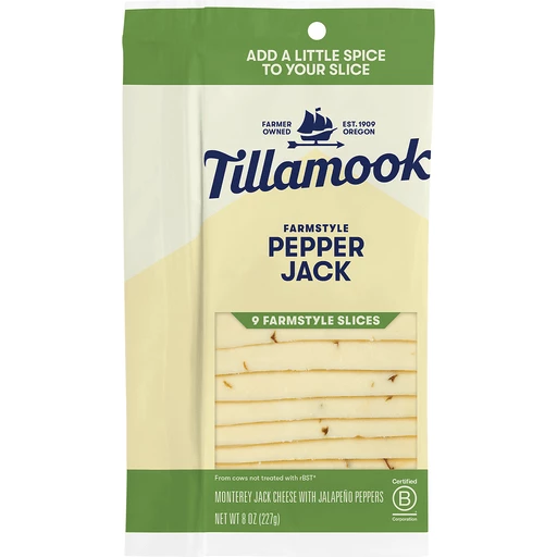 TillamookMontereyJackWithJalapenoPeppers8Oz TillamookMontereyJackWithJalapenoPeppers8Oz