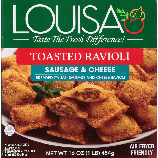 Louisa Toasted Italian Sausage & Cheese Ravioli 16 Oz