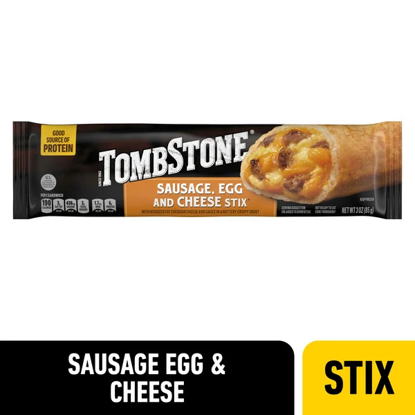 Tombstone Sausage, Egg & Cheese Stix 3 Oz Tombstone Sausage, Egg & Cheese Stix 3 Oz