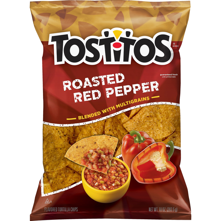 Tostitos Roasted Red Pepper Tortilla Chips 10 Oz Tostitos Roasted Red Pepper Tortilla Chips 10 Oz