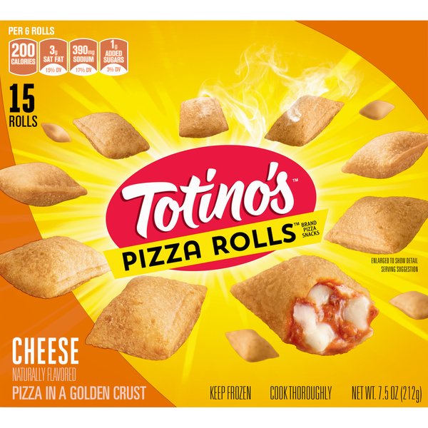 Totino's Cheese Pizza Rolls 15 Each 7.5 Oz