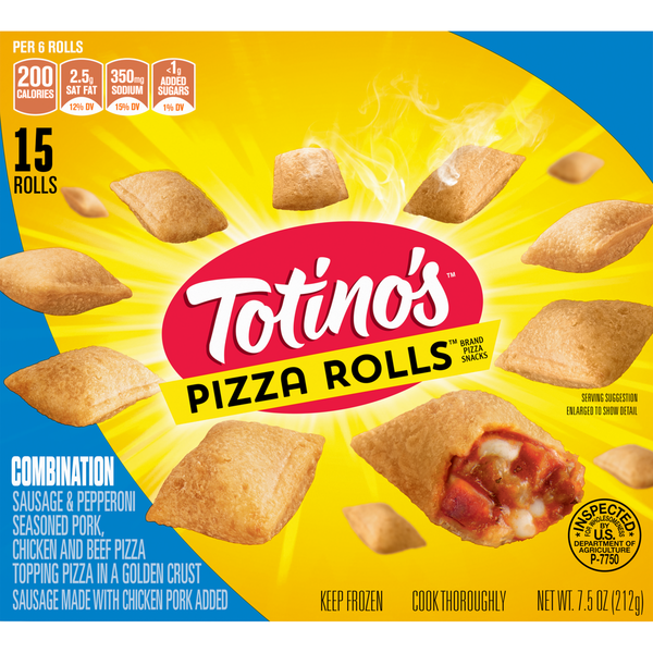Totino's Combination Pizza Rolls 15 Each 7.5 Oz