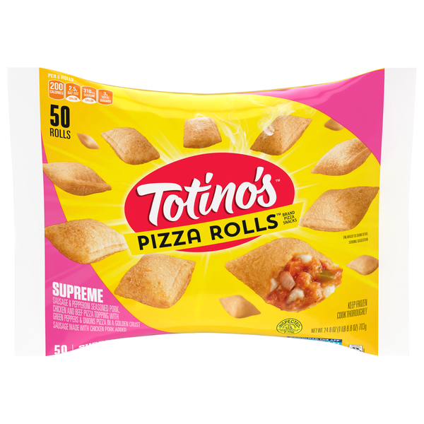 Totino's Supreme Pizza Rolls 50 Each 24.8 Oz