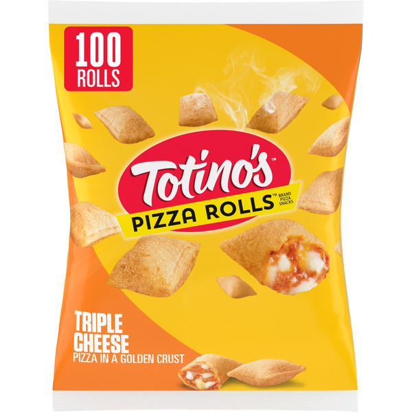 Totino's Triple Cheese Pizza Rolls 100 Each 48.8 Oz