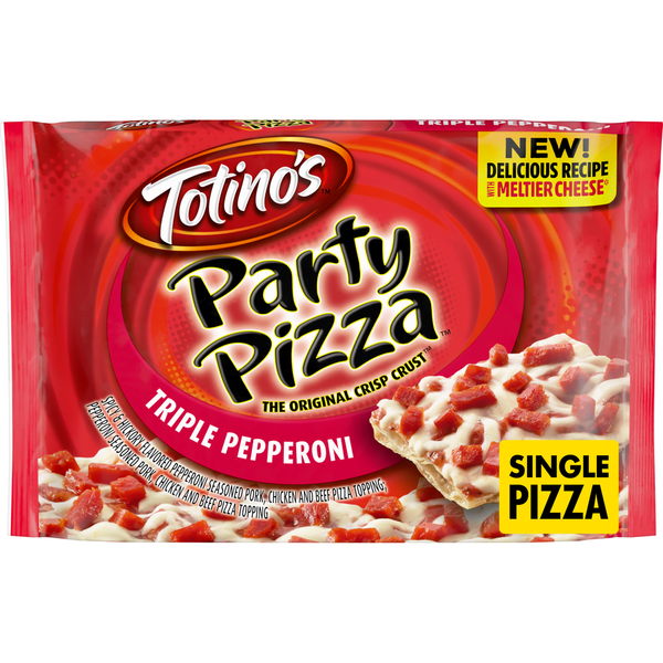 Totino's Triple Pepperoni Single Pizza 10.2 Oz