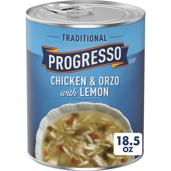 Progresso Traditional Chicken Orzo Lemon 18.5 Oz