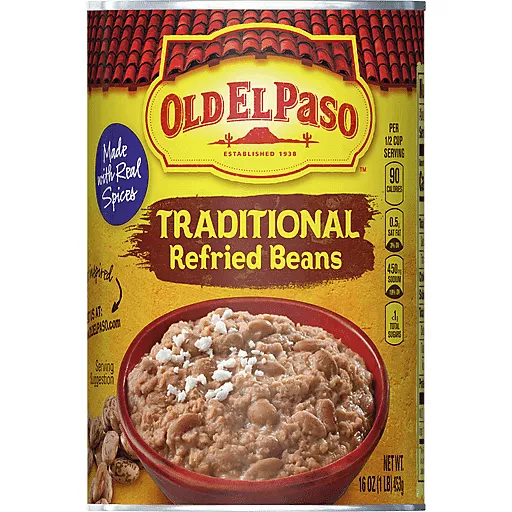 Traditional Refried Beans 16 Oz Traditional Refried Beans 16 Oz
