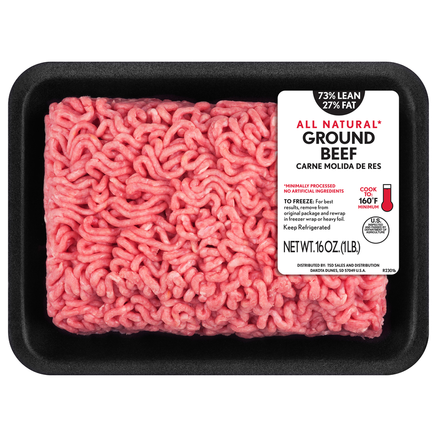 TysonAllNatural73Lean27FatGroundBeef1LB TysonAllNatural73Lean27FatGroundBeef1LB