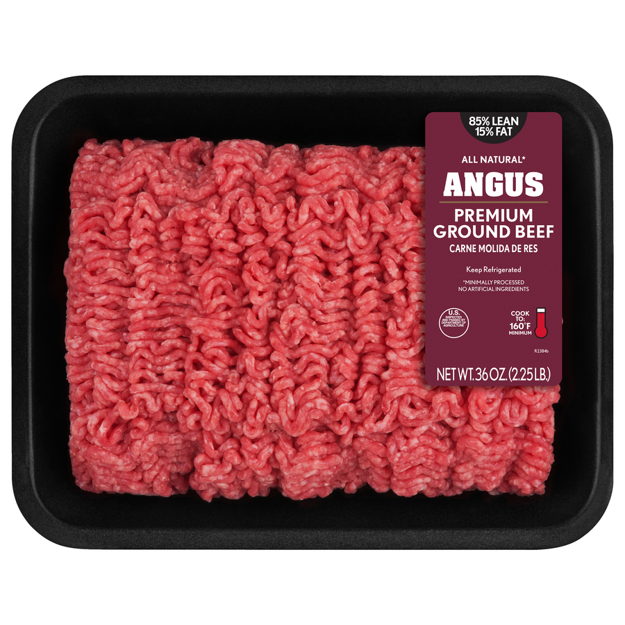 TysonAllNaturalAngus85Lean15FatPremiumGroundBeef2.25LB TysonAllNaturalAngus85Lean15FatPremiumGroundBeef2.25LB