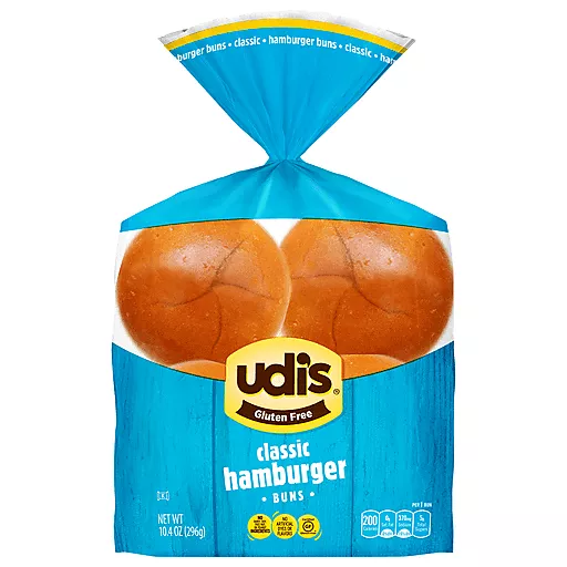 UdisGlutenFreeClassicHamburgerBuns10.4Oz UdisGlutenFreeClassicHamburgerBuns10.4Oz