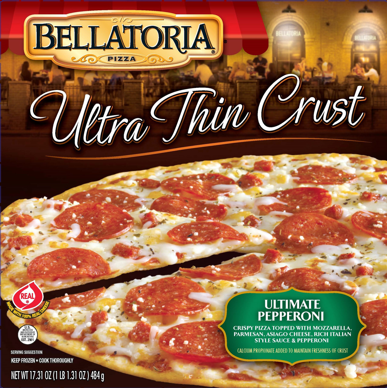 Ultimate Pepperoni Ultra-Thin Crust 17.31 Oz Ultimate Pepperoni Ultra-Thin Crust 17.31 Oz