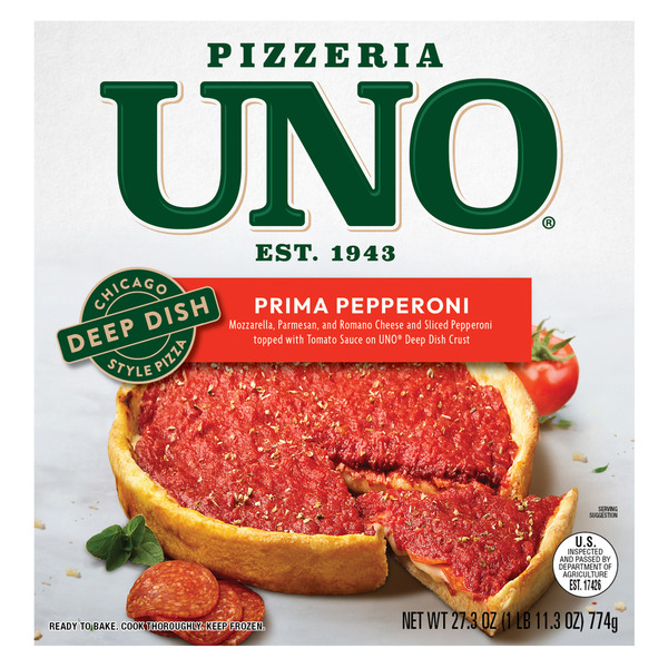 Uno Prima Pepperoni Deep Dish Pizza 27.3 Oz