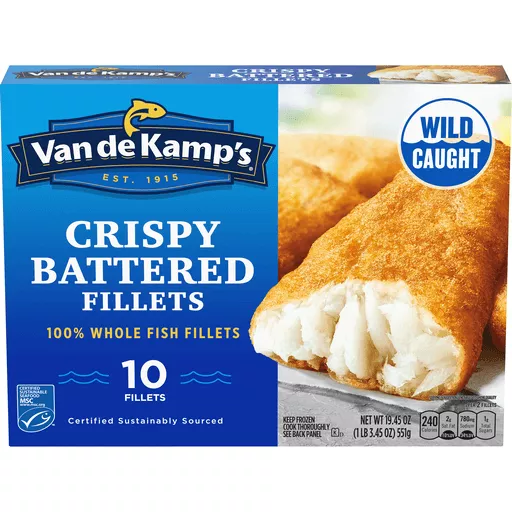 VandeKampsCrispyBatteredFishFillets10Each19.45Oz VandeKampsCrispyBatteredFishFillets10Each19.45Oz