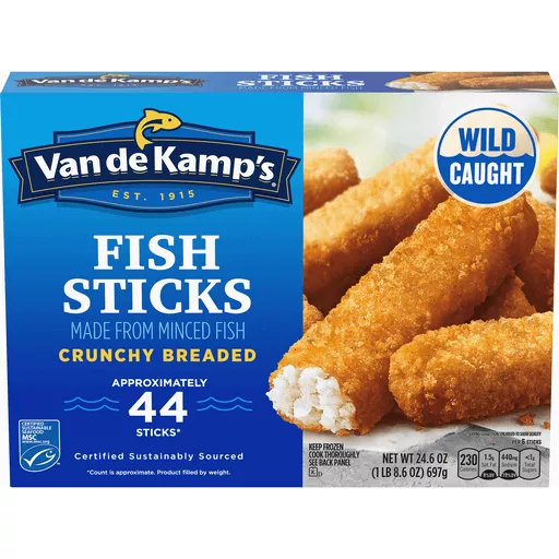 VandeKampsCrunchyBreadedFishSticks44Each24.6Oz VandeKampsCrunchyBreadedFishSticks44Each24.6Oz