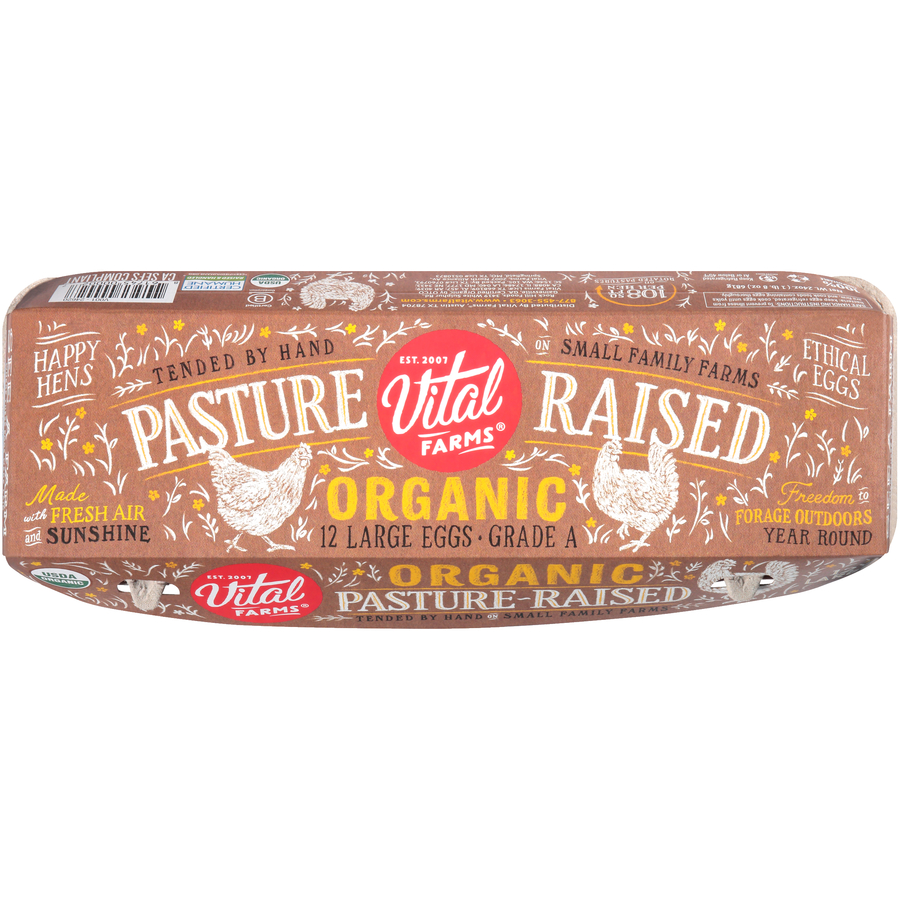 VitalFarmsOrganicPastureRaised12LargeGradeAEggs VitalFarmsOrganicPastureRaised12LargeGradeAEggs