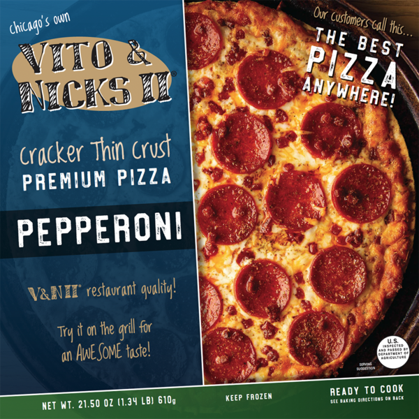 Vito & Nicks Thin Pepperoni Pizza 21.50 Oz