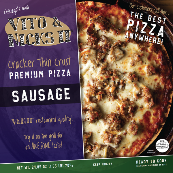 Vito & Nicks Thin Sausage Pizza 24.85 Oz