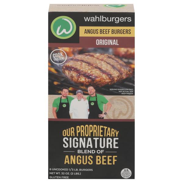 Wahlburgers Angus Beef Original Burgers 2 LB Wahlburgers Angus Beef Original Burgers 2 LB