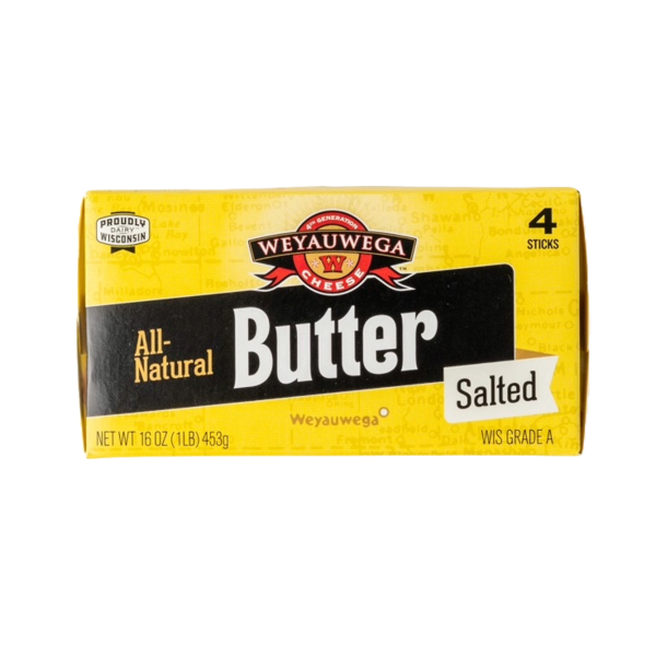 Weyauwega All Natural Salted Butter 16 Oz Weyauwega All Natural Salted Butter 16 Oz