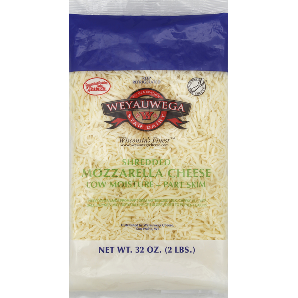Weyauwega Shredded Mozzarella  Weyauwega Shredded Mozzarella