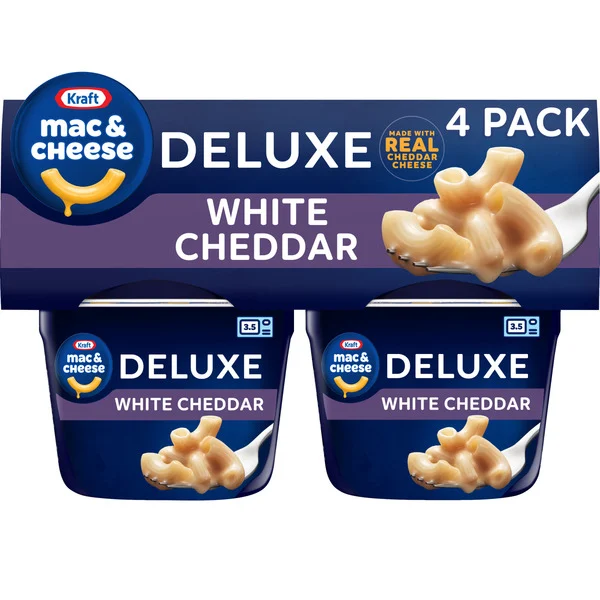 Kraft White Cheddar Mac & Cheese 4 Pack 9.56 Oz Kraft White Cheddar Mac & Cheese 4 Pack 9.56 Oz