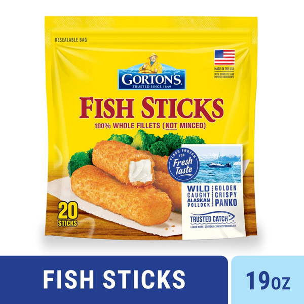 Gorton's Whole Fillets Fish Sticks 19 Oz
