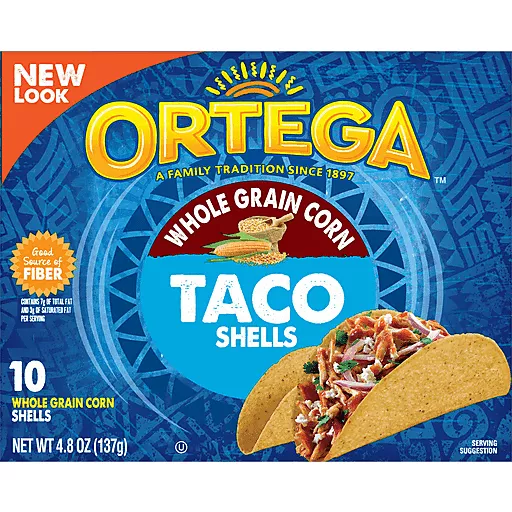 Whole Grain Corn Taco Shells 10 Each 4.8 Oz
