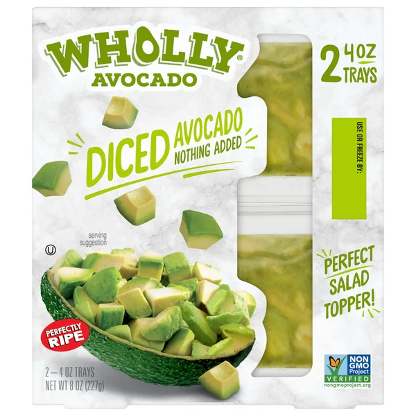 Wholly Avocado Diced Two 4 Oz Trays Wholly Avocado Diced Two 4 Oz Trays
