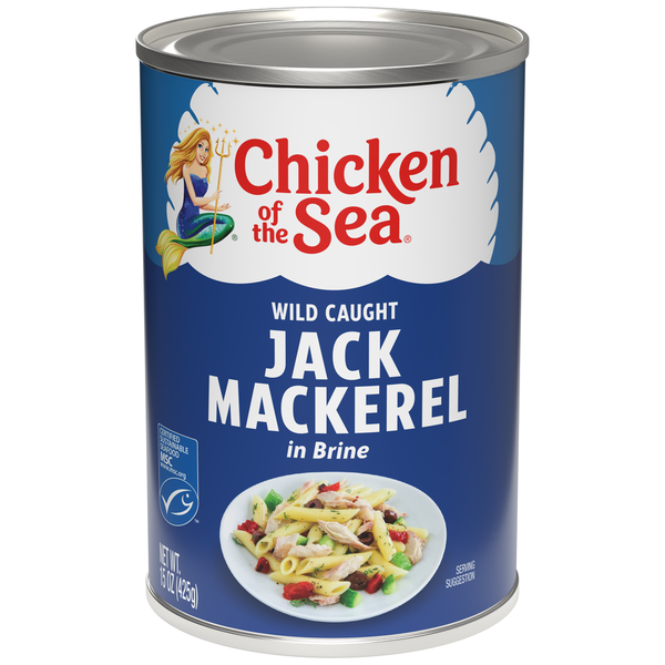 Chicken Of The Sea Wild Caught Jack Mackerel In Brine 15 Oz
