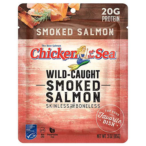 WildCaughtSmokedSalmonSkinlessBoneless3Oz