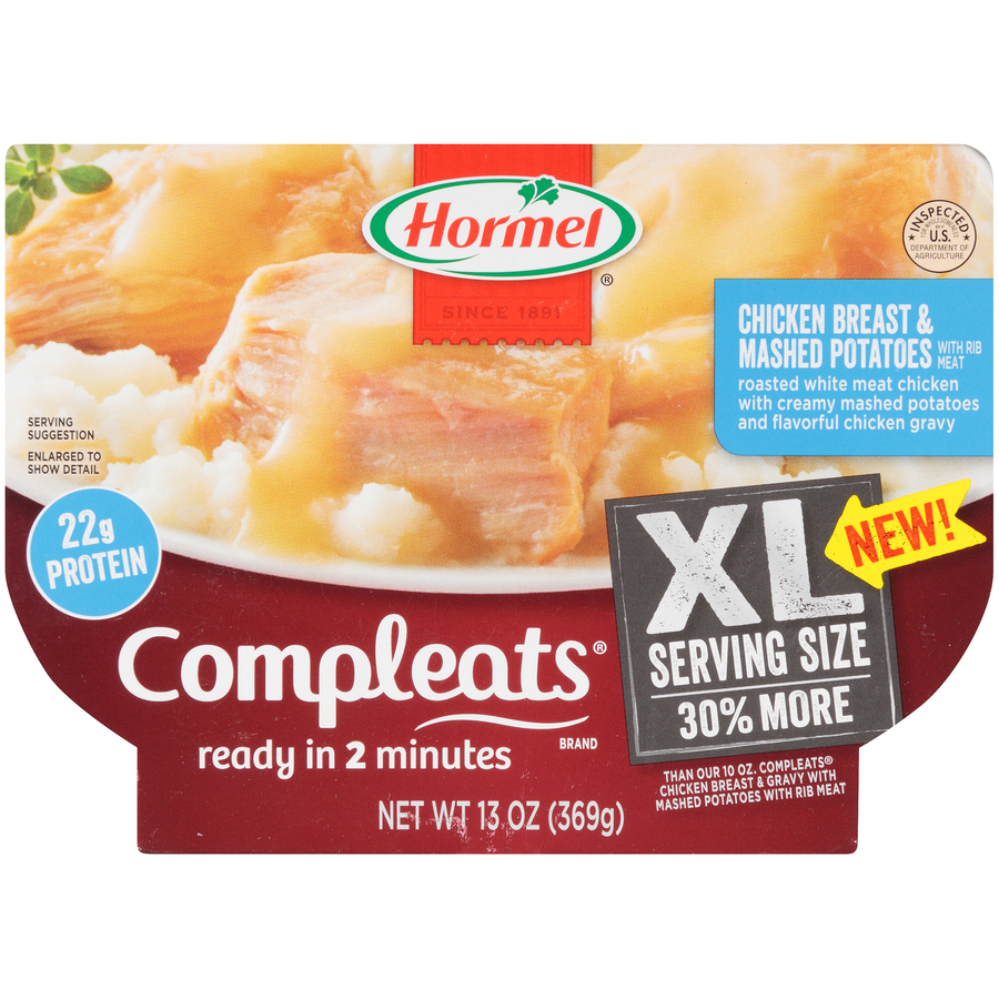 XLRoastedChickenBreastCreamyMashedPotatoesGravy13Oz XLRoastedChickenBreastCreamyMashedPotatoesGravy13Oz