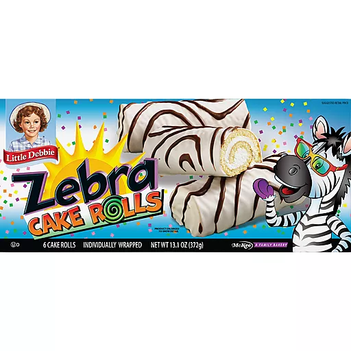 Zebra Cake Rolls 6 Each 13.1 Oz
