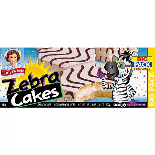 Zebra Cakes Big Pack 6 Each 18.4 Oz