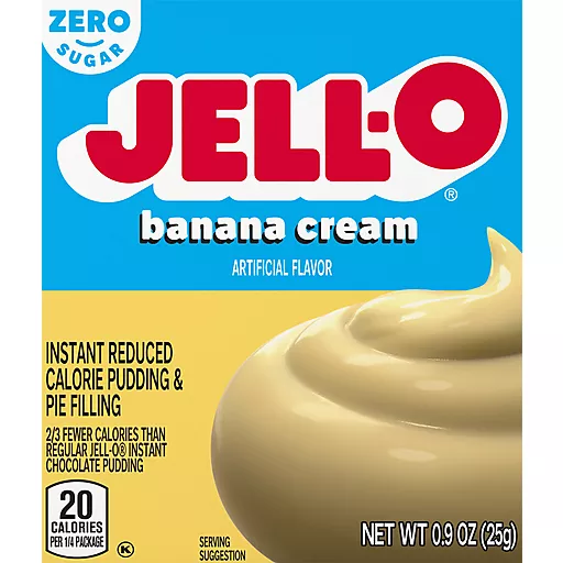 Zero Sugar Banana Cream Instant Pudding Pie Filling 0.9 Oz