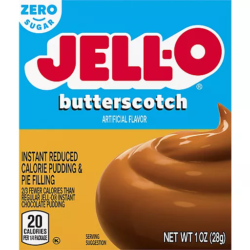 Zero Sugar Butterscotch Instant Pudding Pie Filling 1 Oz