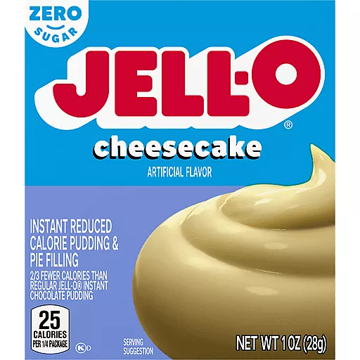Zero Sugar Cheesecake Instant Pudding Pie Filling 1 Oz