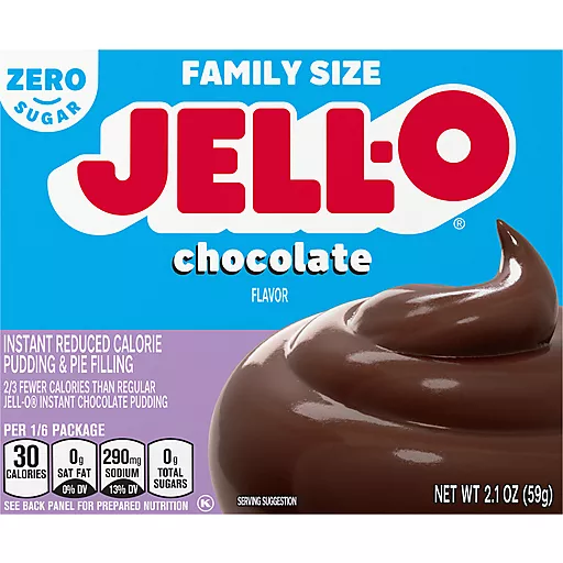Zero Sugar Chocolate Instant Pudding Pie Filling 2.1 Oz