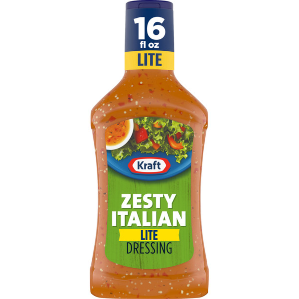 Kraft Zesty Italian Dressing Lite 16 FL Oz
