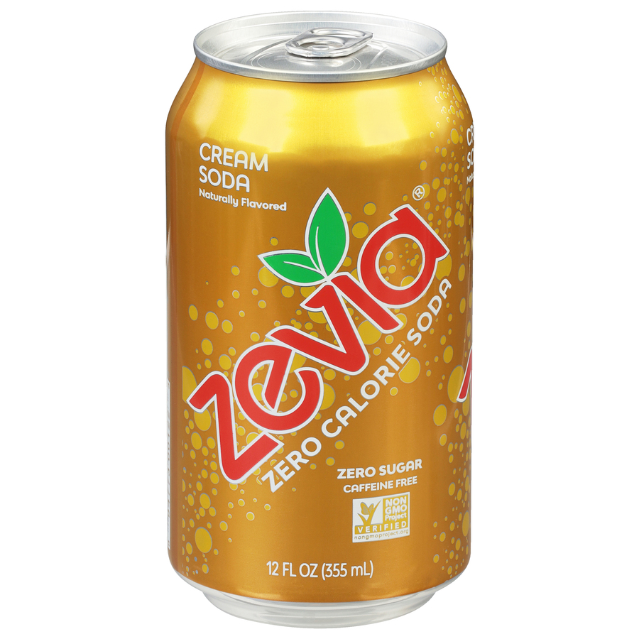 Zevia Cream Soda Zero Calorie Soda 12 FL Oz Zevia Cream Soda Zero Calorie Soda 12 FL Oz