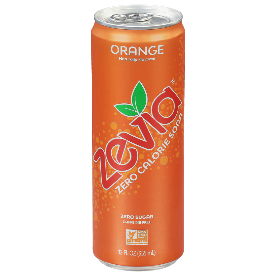 Zevia Orange Zero Calorie Soda 12 FL Oz Zevia Orange Zero Calorie Soda 12 FL Oz
