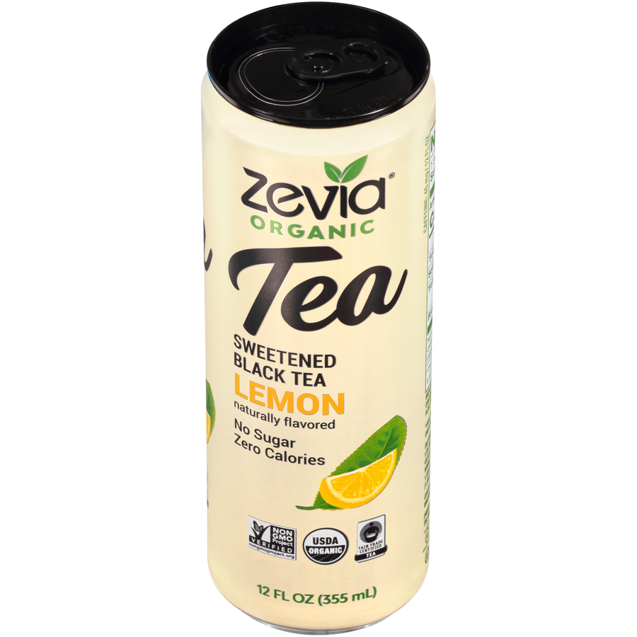 Zevia Organic Sweetened Black Tea Lemon 12 FL Oz Zevia Organic Sweetened Black Tea Lemon 12 FL Oz