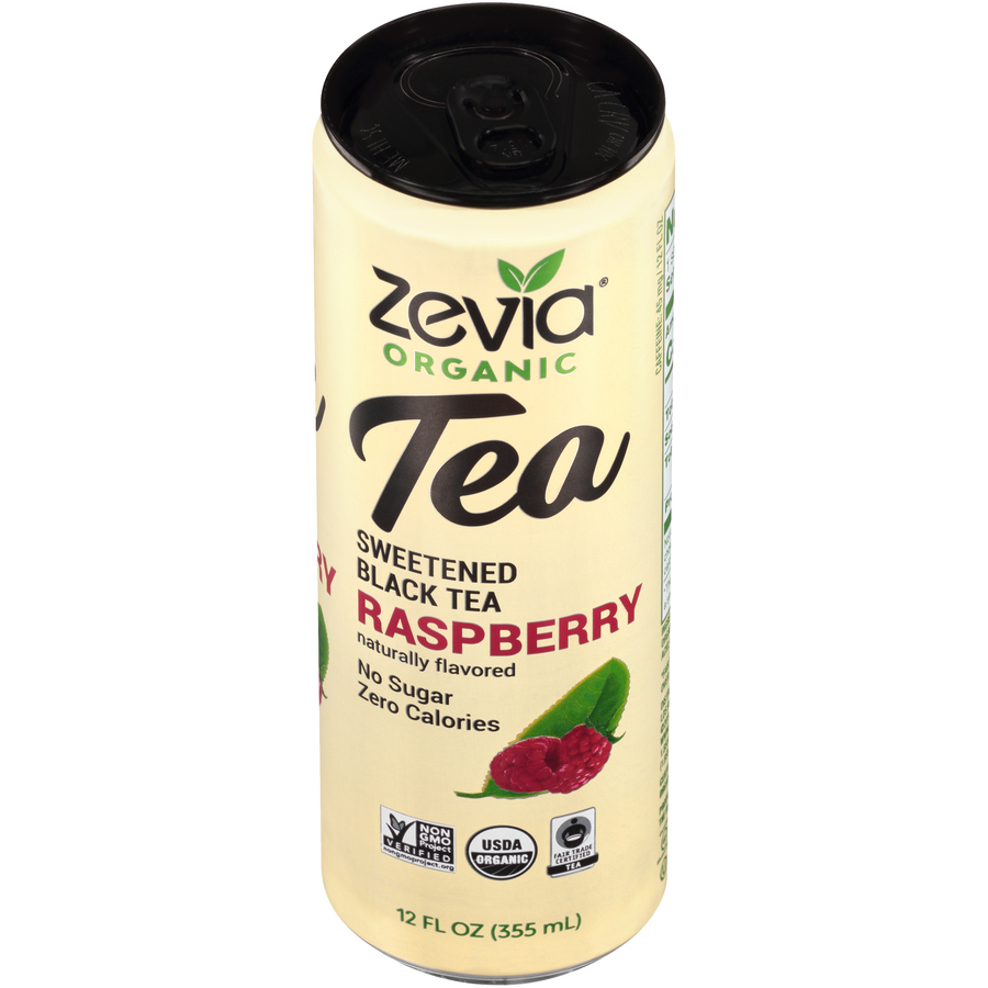 Zevia Organic Sweetened Black Tea Raspberry 12 FL Oz Zevia Organic Sweetened Black Tea Raspberry 12 FL Oz
