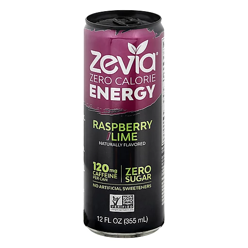 Zevia Raspberry Lime Zero Calorie Energy 12 FL Oz Zevia Raspberry Lime Zero Calorie Energy 12 FL Oz